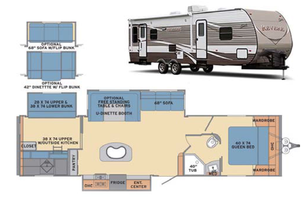Travel Trailers Rv Lifestyle, Used Travel Trailer With Kitchen Island