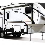 2019-KZ-RV-Durango-Half-Ton-D256RKT-Fifth-Wheel-Exterior-Front-3-4-Door