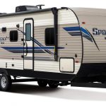 2019-KZ-RV-Sportsmen-LE-291BHLE-Travel-Trailer-Exterior-Front-3-4-Door copy
