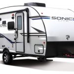 Sonic-Lite-SL169VMK-Travel-Trailer-Exterior-Front-3-4-Door copy