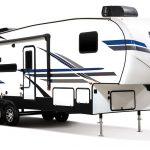 2020-KZ-RV-Sportsmen-292BHK-Fifth-Wheel-Exterior-Front-3-4-Door