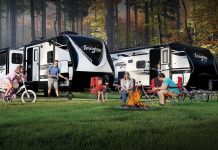 new modern travel trailer