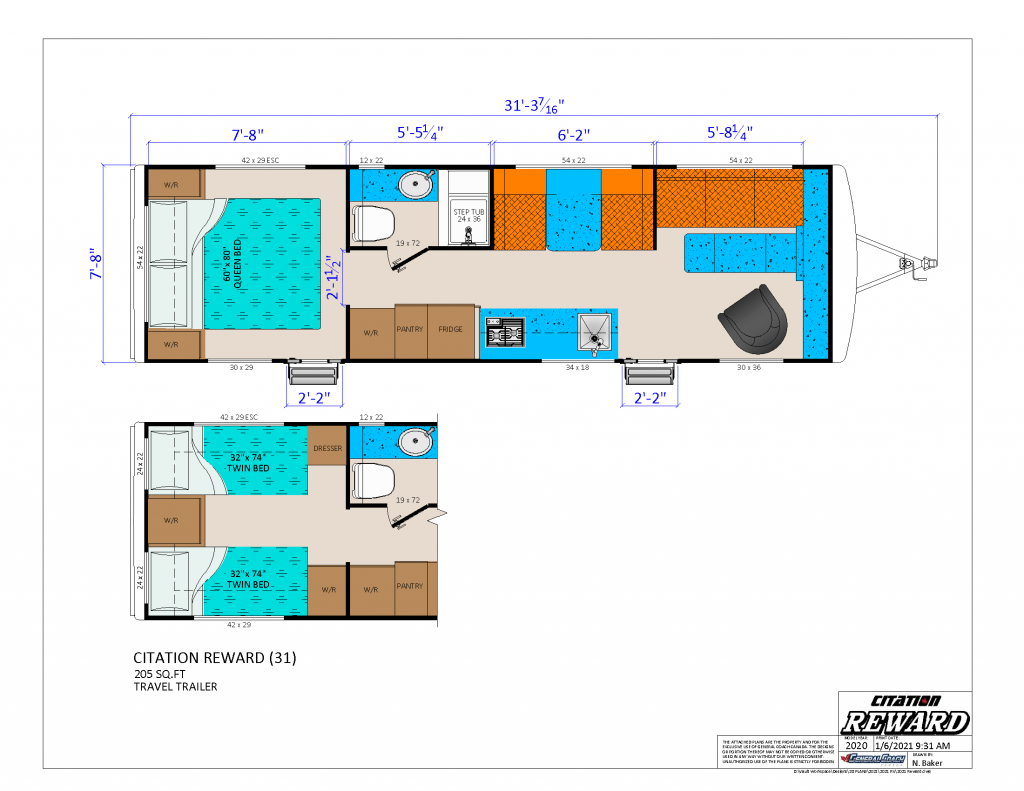 2004 citation travel trailer