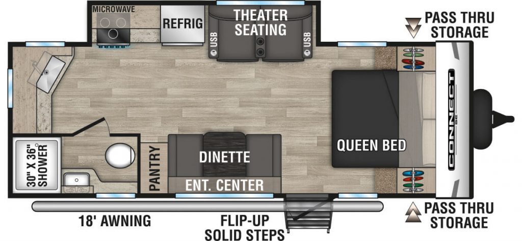 2023 KZ-RV Connect SE C211MKSE floor plan