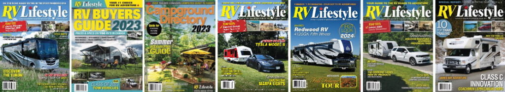 RV Lifestyle Magazine covers 2023