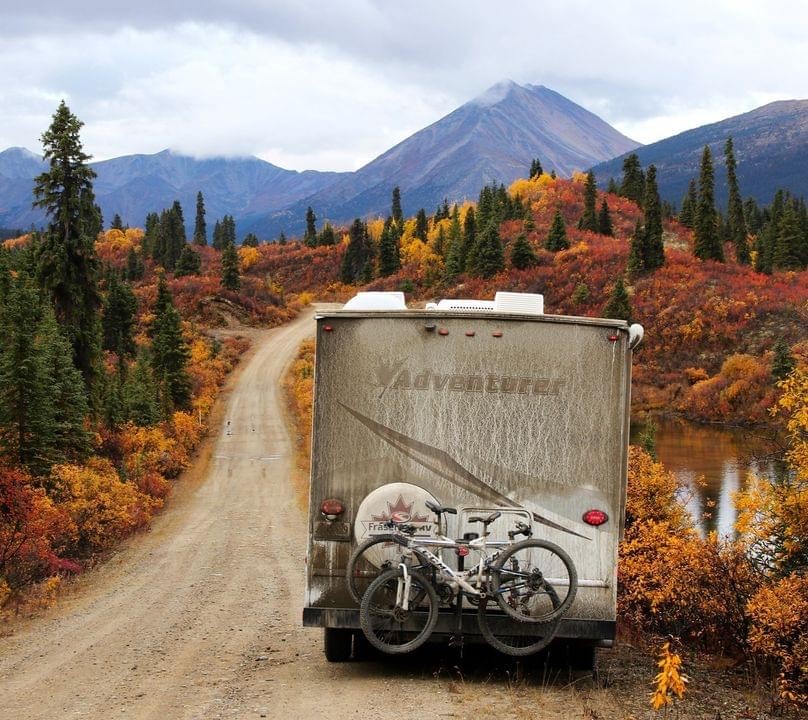 Here's the key to keeping your RV dust-free while travelling the unpaved roads in Canada's Yukon...