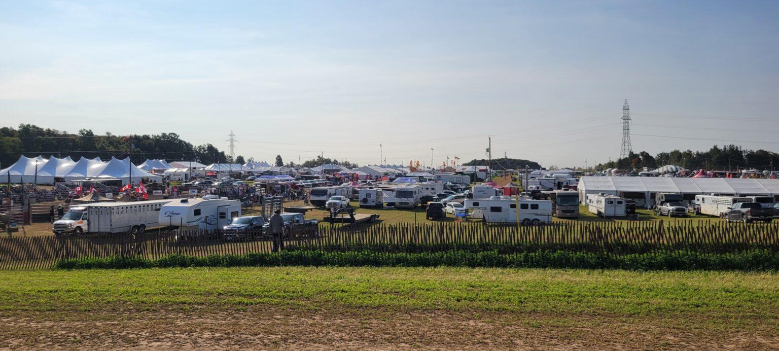 Camping on-site at the International Plowing Match
