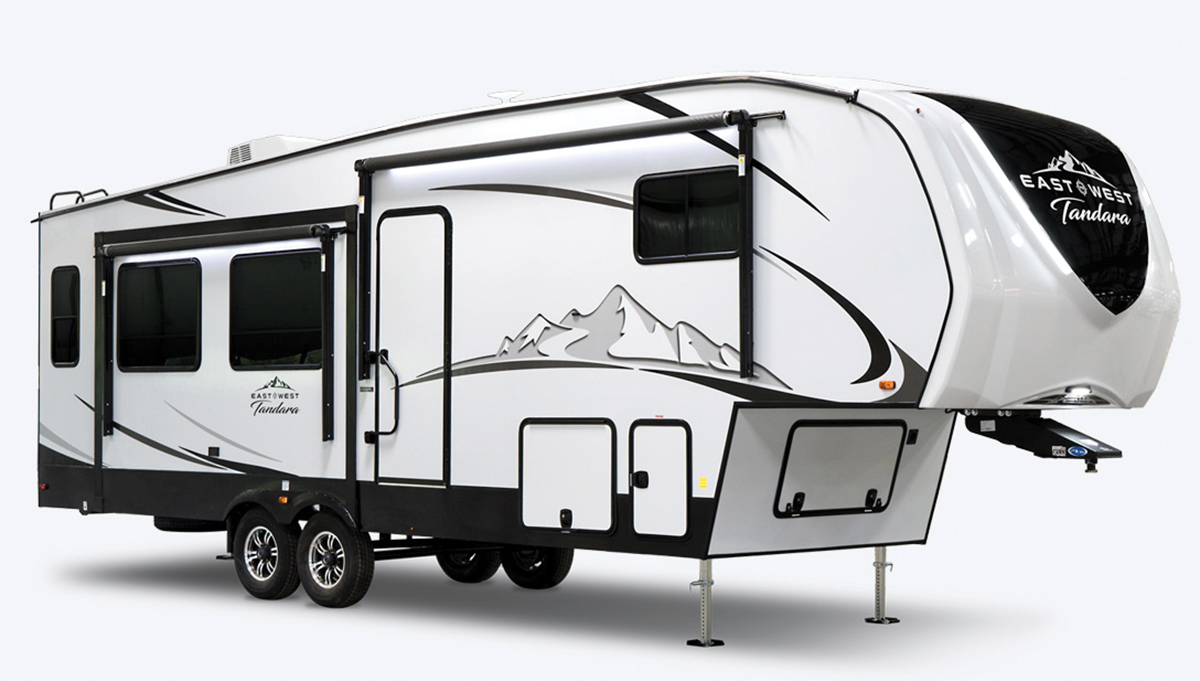 East to West RV Tandara FW320RL fifth wheel travel trailer exterior view