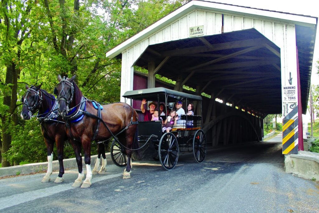 covered bridge tour and AAA Buggy Rides Lancaster PA 