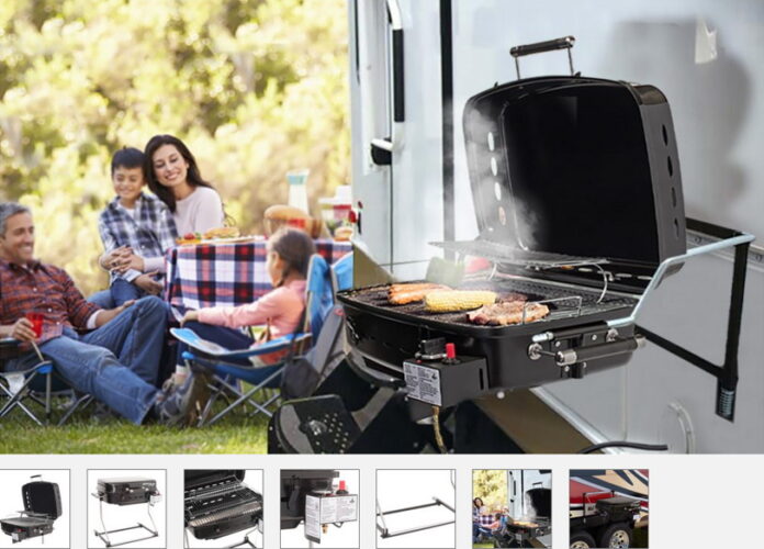 Griddle For Gas Grill Flame King RV Or Trailer Mounted BBQ - Main Image