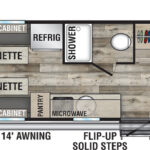 2022-KZ-RV-Escape-E17-HATCH-Travel-Trailer-Floorplan