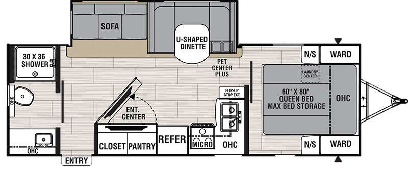 Coachmen RV Spirit 2557RB interior floorplan