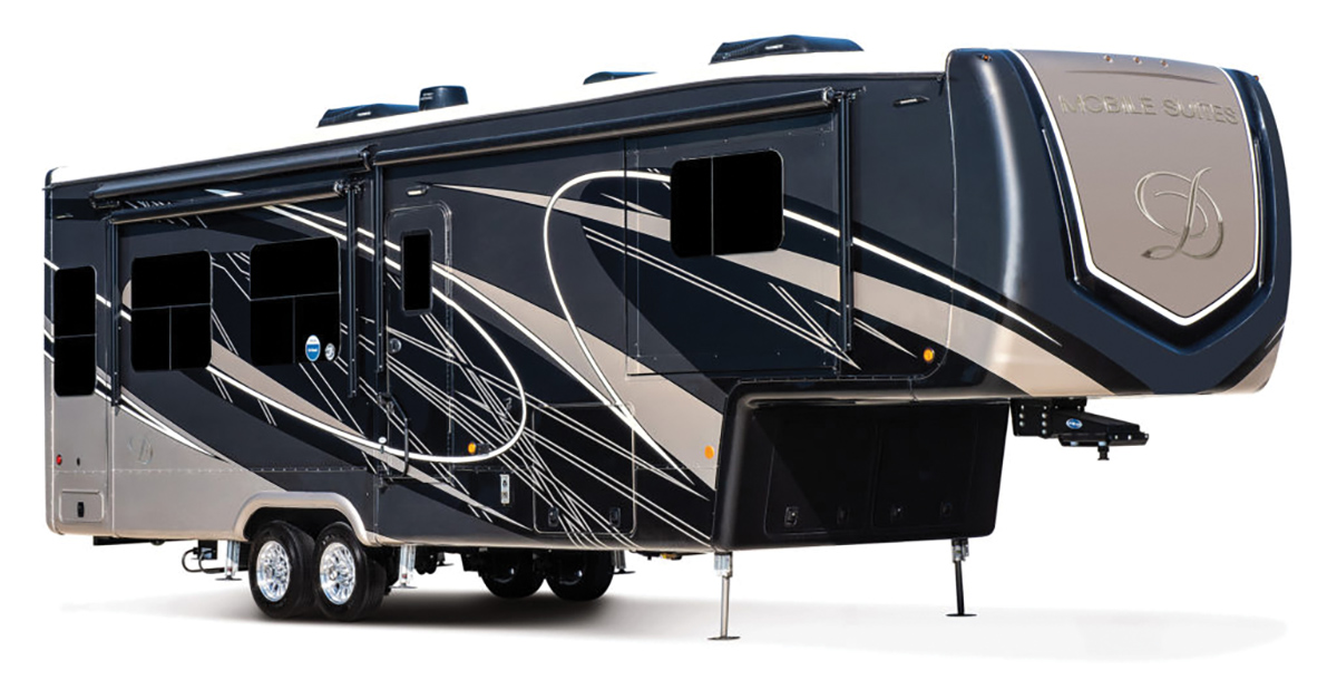 DRV Luxury Suites Mobile Suites Orlando fifth wheel travel trailer exterior view