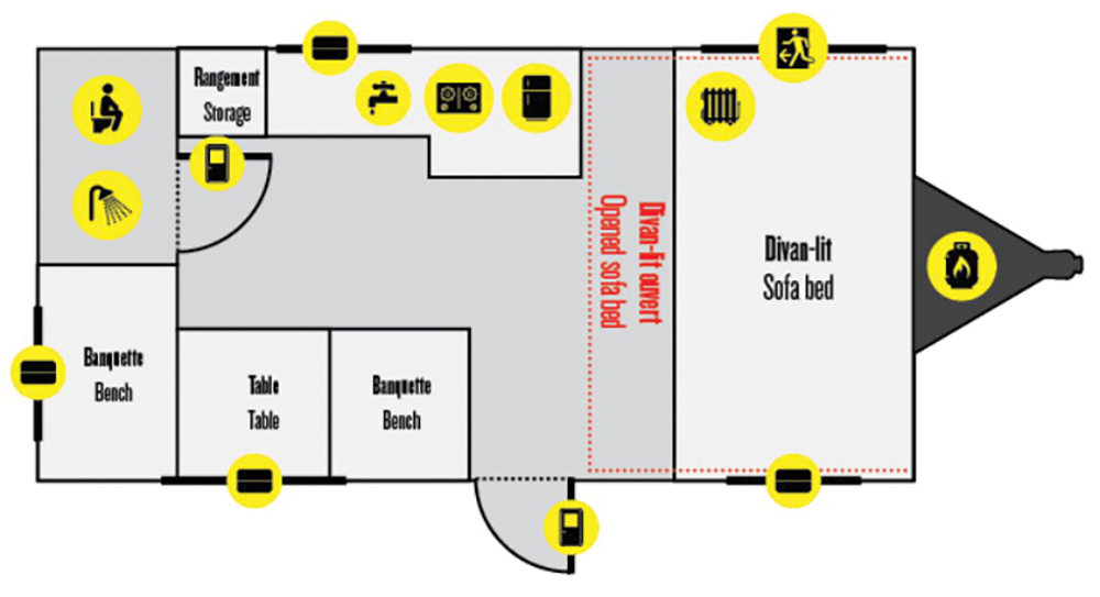 ProLite Lounge interior floorplan