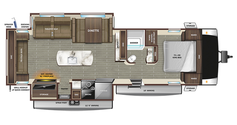 Starcraft RV GSL 275RLS interior floorplan