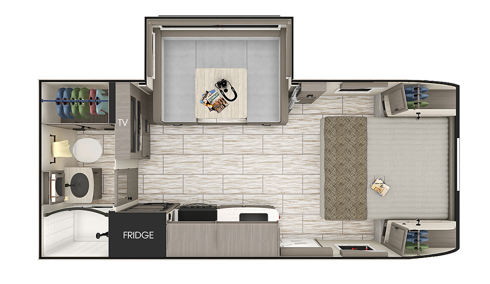 Lance Camper 1985 interior floorplan