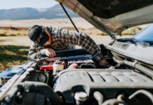 Fixing an engine problem during an off-road 4x4 adventure
