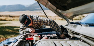 Fixing an engine problem during an off-road 4x4 adventure