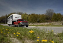 Towing a fifth wheel trailer