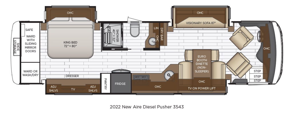 Newmar New Aire 3543 Floor Plan
