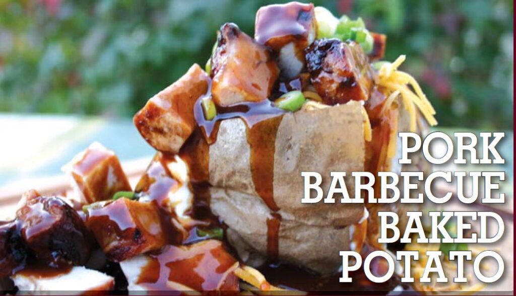 The Cooking Ladies present... Pork BBQ Baked Potato