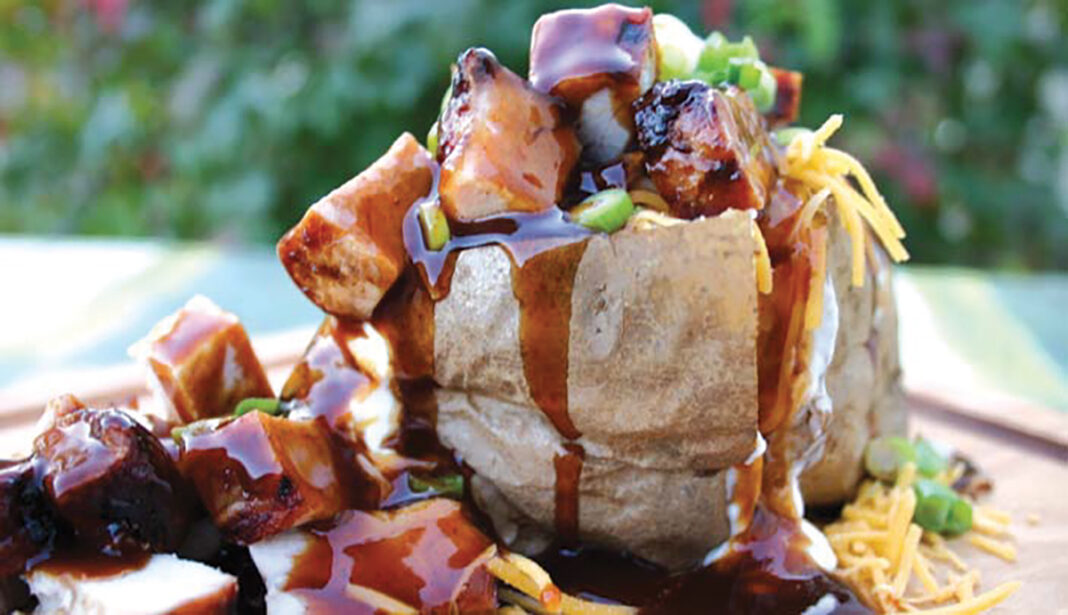 Pork Barbecue baked potato