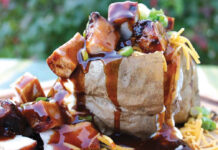 Pork Barbecue baked potato