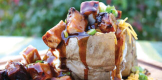 Pork Barbecue baked potato