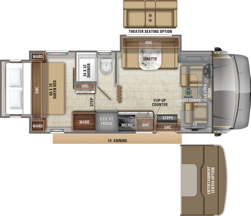 Jayco Melbourne 24K interior floor plan
