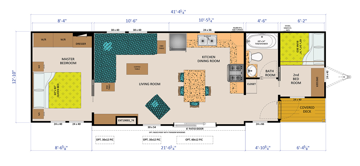General Coach Manor Series Mirabel interior floor plan