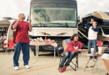 RV Tailgating is a popular North American activity! Photo courtesy Go RVing