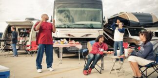 RV Tailgating is a popular North American activity! Photo courtesy Go RVing