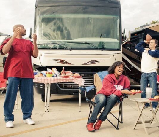 RV Tailgating is a popular North American activity! Photo courtesy Go RVing