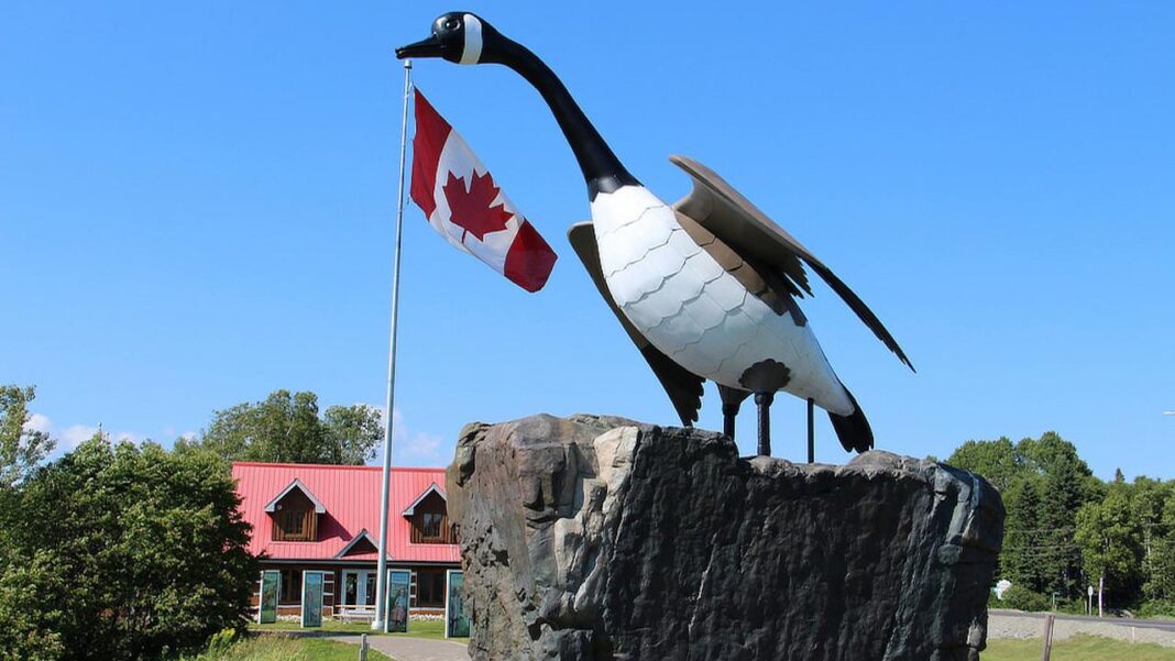 The most famous Canadian roadside attraction is the Canada Goose statue in Wawa, Ontario. Photo courtesy TVO.