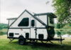 Aliner Amp A-frame fold-down camping trailer