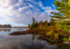 Mikisew Provincial Park Fall Colours. Photo courtesy Ontario Parks.