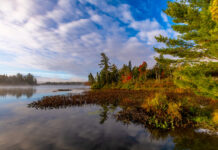 Mikisew Provincial Park Fall Colours. Photo courtesy Ontario Parks.