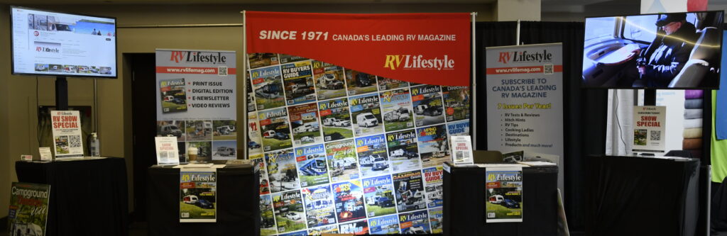 RV Lifestyle Magazine booth at the Toronto RV Show