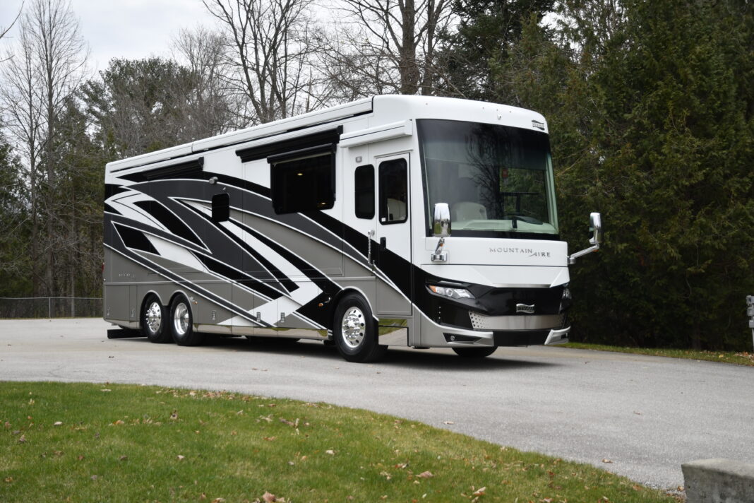 2024 Newmar Mountain Aire 3825 rear diesel pusher motorcoach.