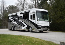 2024 Newmar Mountain Aire 3825 rear diesel pusher motorcoach.