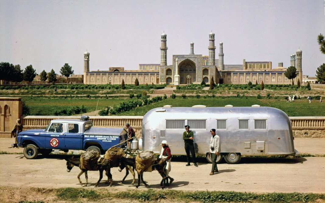 Towing an Airstream around the world - photo courtesy Airstream.