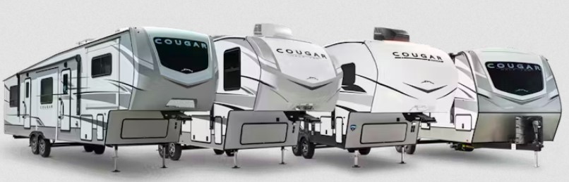 Keystone RV Cougar travel trailers and fifth wheels for 2024
