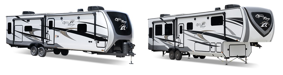 Open Range travel trailers and fifth wheels 2024