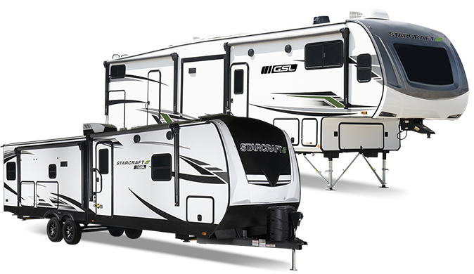 Starcraft RV travel trailers and fifth wheels