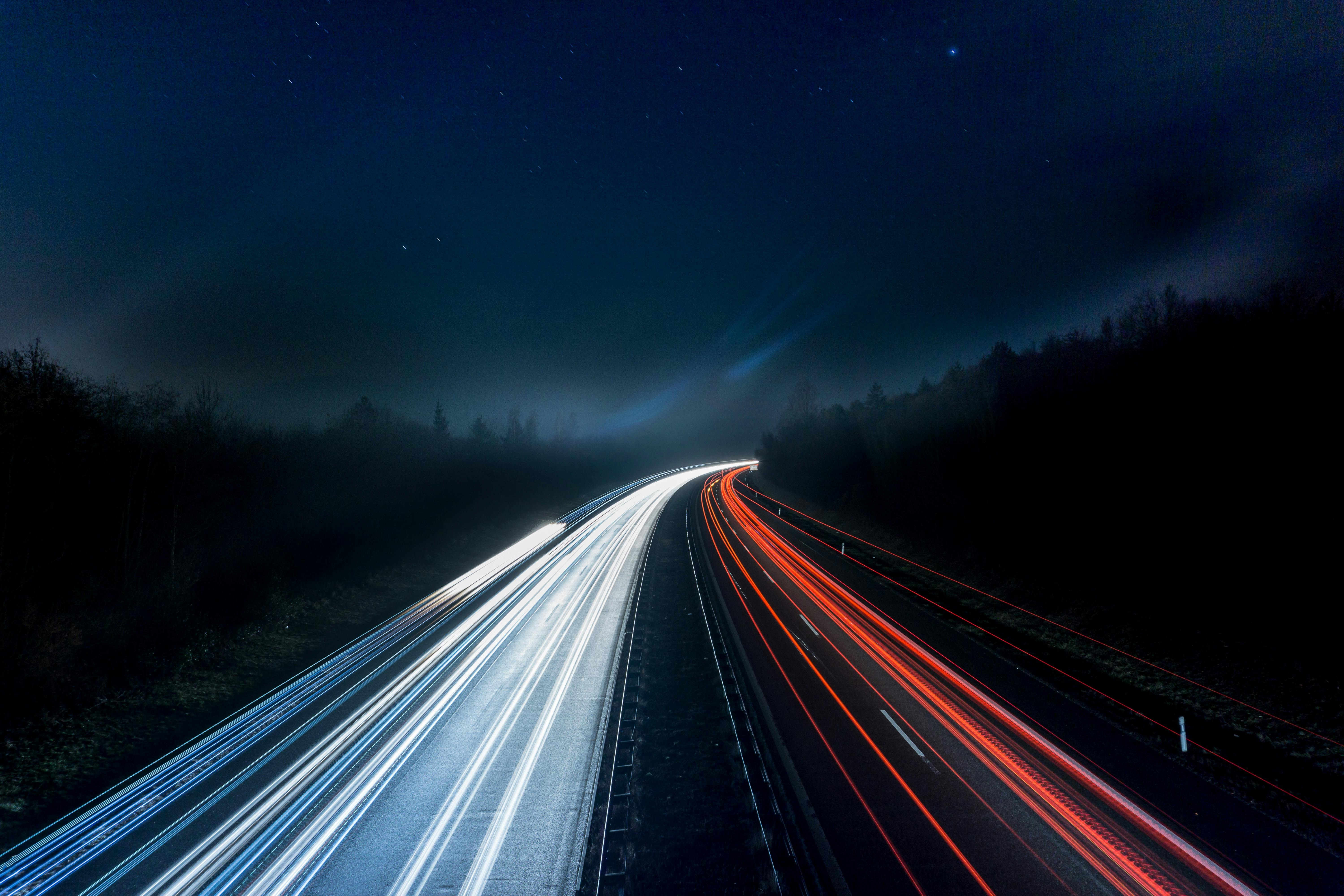 Lead photo: Light trails on highway at night - Photo by Pixabay: https://www.pexels.com/photo/light-trails-on-highway-at-night-315938/