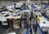 It's the classic Canadian RV show venue - twin hockey areans at the Kitchener Memorial Auditorium - "The Aud"