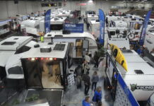 It's the classic Canadian RV show venue - twin hockey areans at the Kitchener Memorial Auditorium - "The Aud"