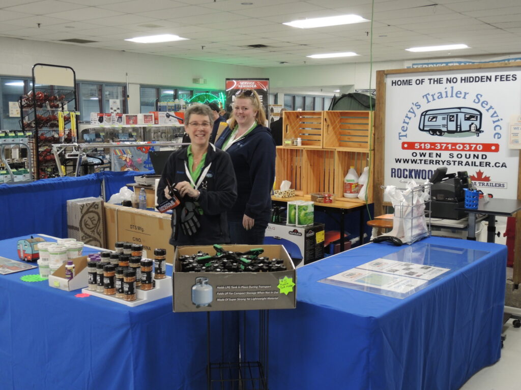 The team from Terry's Trailer Service have created a great RV parts and accessories store at the Kitchener RV Show!