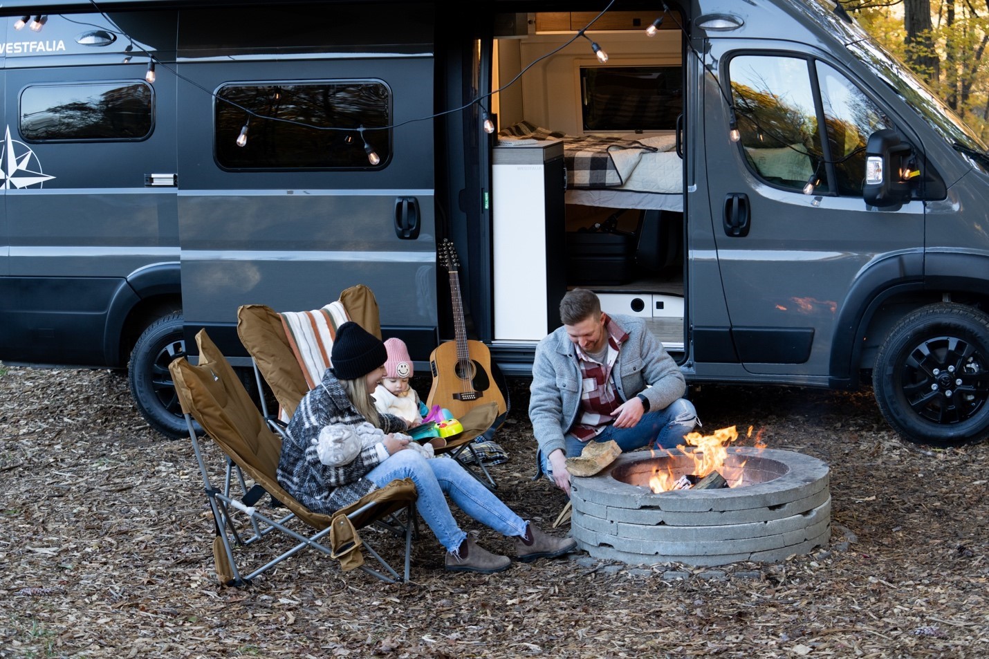 Westfalia class B motorhome on a Promaster chassis, manufactured by Westfalia Americas in Cambridge, Ontario.