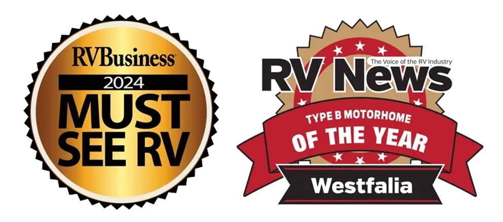 Westfalia was honoured as an RV Business "Must See RV", and the RV News "Type B Motorhome of the Year"